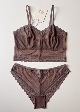 Bralette Magnólia Café Passado