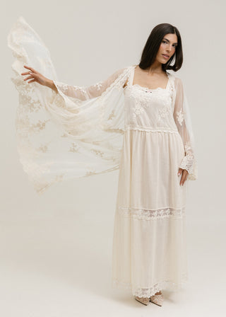 Robe de renda alongado Madeleine