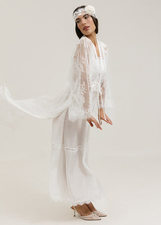 Robe Renda Chantilly longo