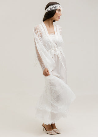 Robe Renda Chantilly longo