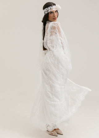 Robe Renda Chantilly longo