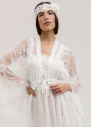 Robe Renda Chantilly longo