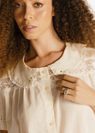 Babydoll Babados Crème Brûlée