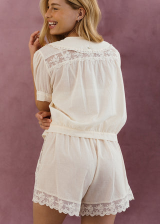 Babydoll Babados Crème Brûlée