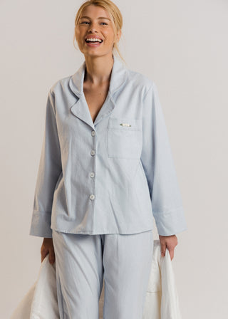 Pijama Flanela Azul Açucarado