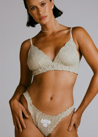 Sutiã Broderie Hortelã