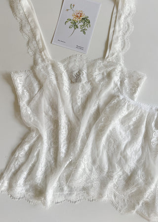 Babydoll Alça Renda Chantilly