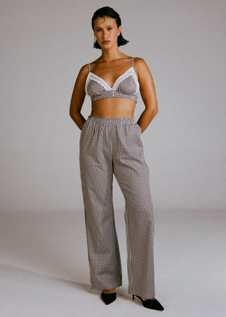 Calça Vichy Mocha